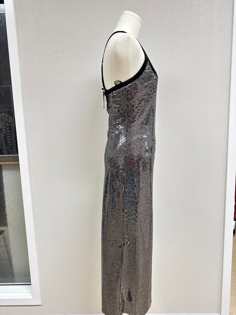 Auteur Silver Sequin Tank Dress NWT