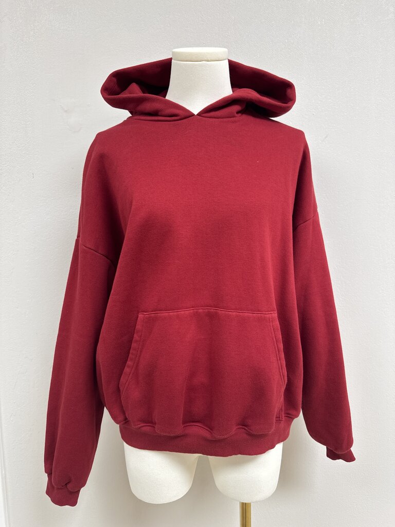 Skims Maroon Hoodie Sweatshirt