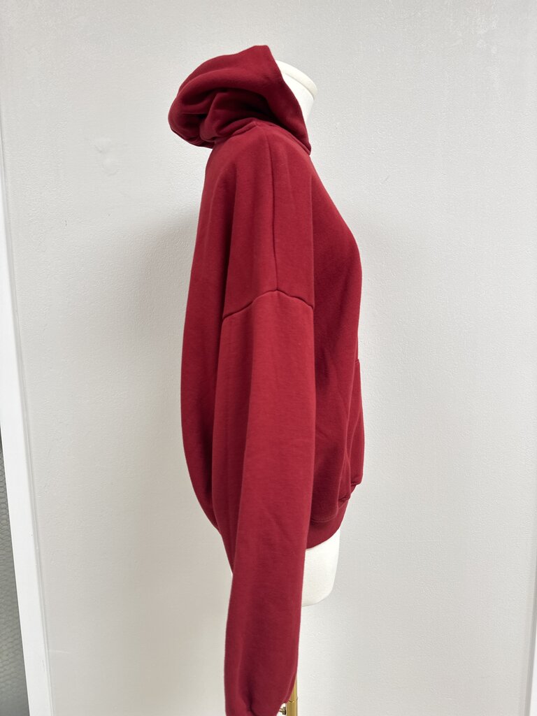 Skims Maroon Hoodie Sweatshirt