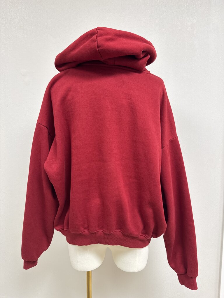 Skims Maroon Hoodie Sweatshirt