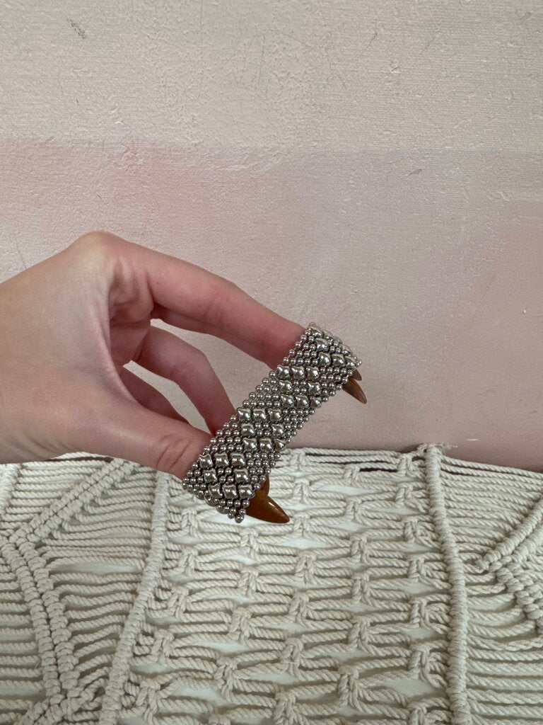 Sergion Gutierrez Silver Liquid Metal Bracelet