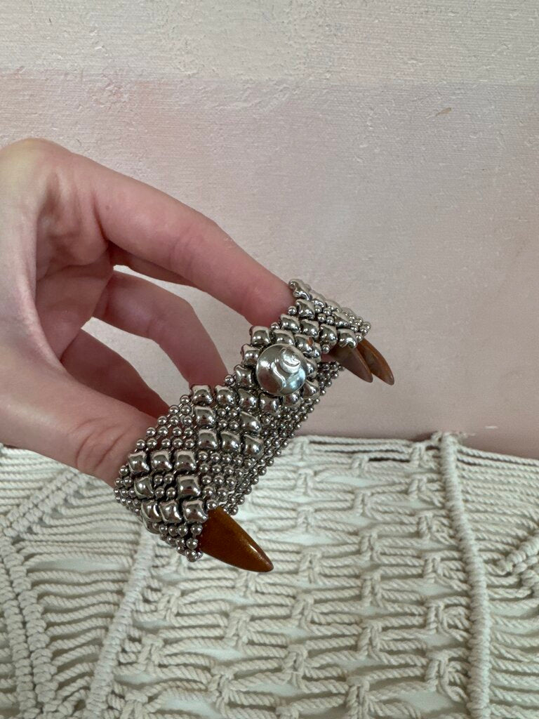Sergion Gutierrez Silver Liquid Metal Bracelet