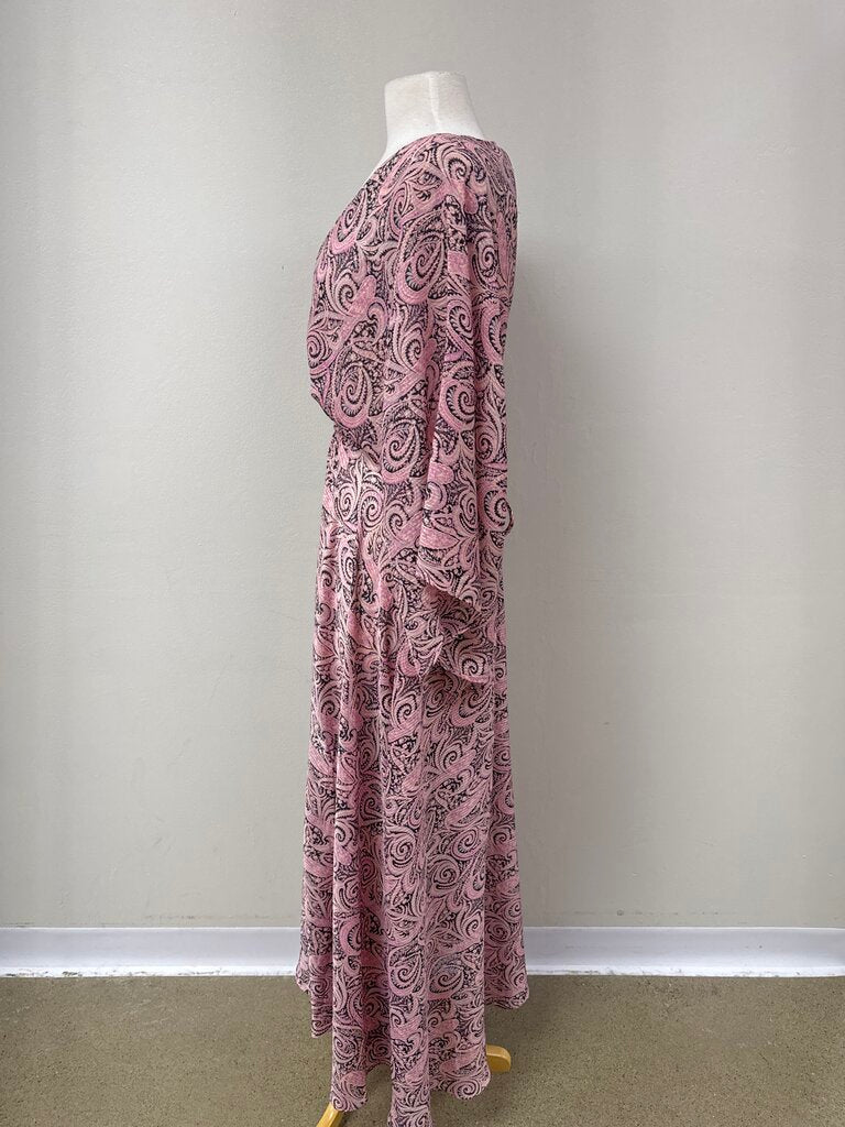 Maeve Pink Paisley Robe Dress
