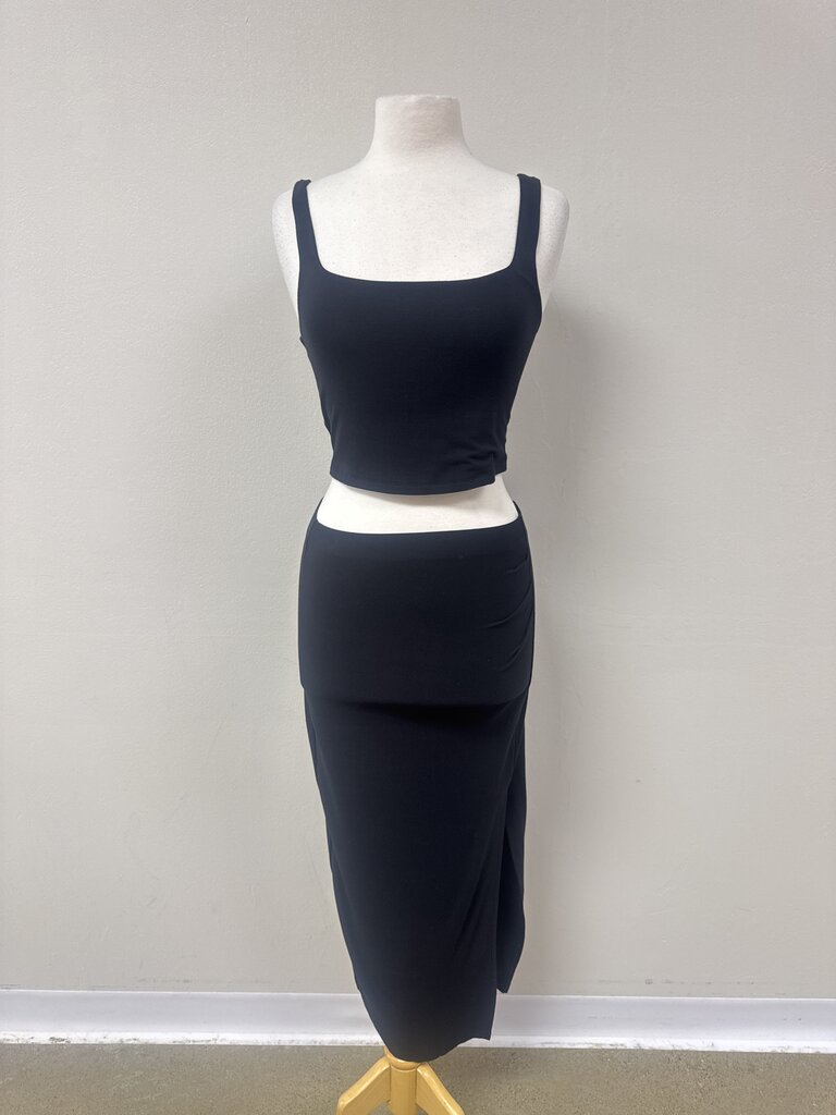 Z Supply Black Two Piece Skirt Set