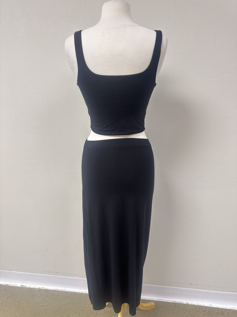Z Supply Black Two Piece Skirt Set