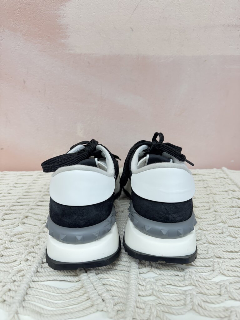 Valentino Black Lace Trainer Sneakers