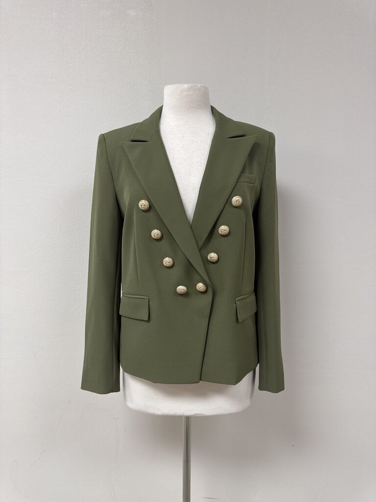 Generation Love Olive Crepe Blazer NWT
