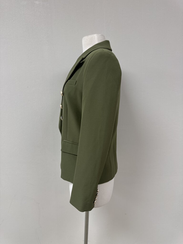 Generation Love Olive Crepe Blazer NWT