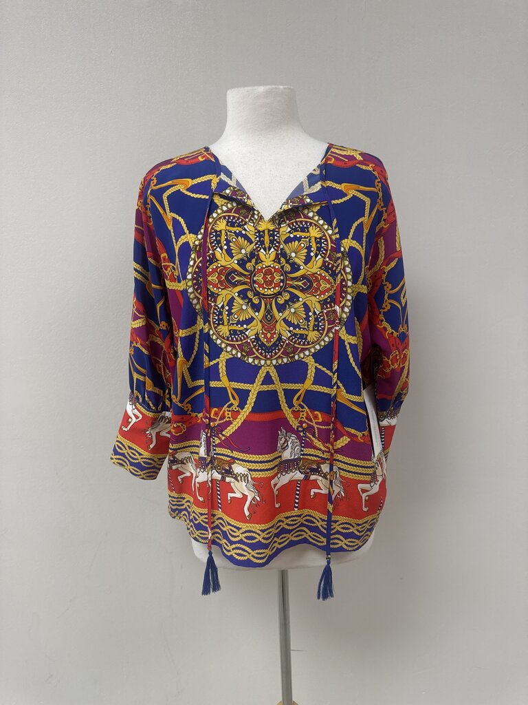 Tyler Boe Multi Tie Front Blouse NWT