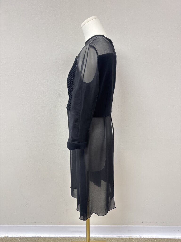 Stogova Black Overlay Top