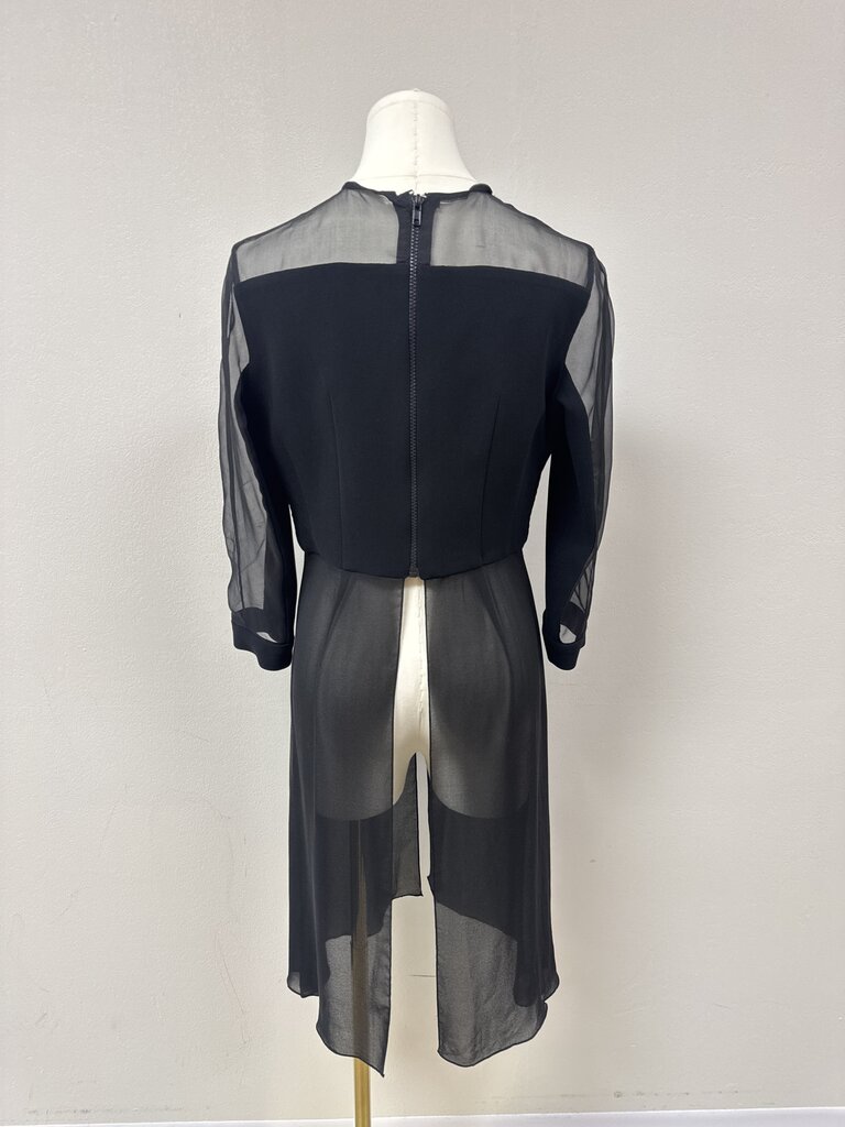 Stogova Black Overlay Top