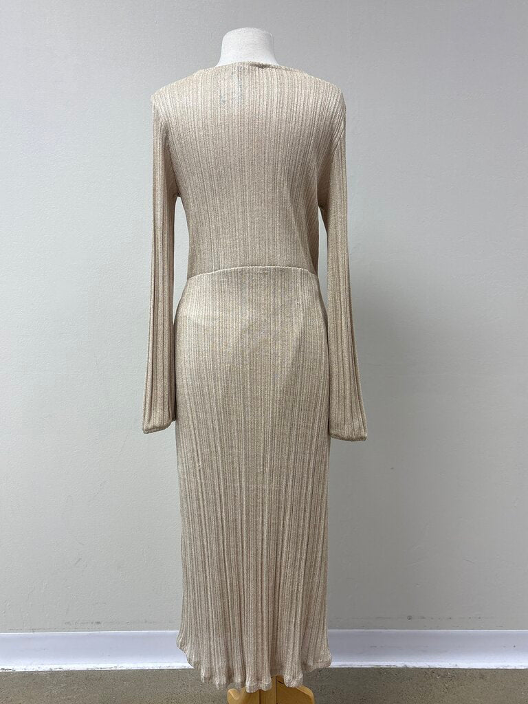 MNG Metallic Knit Dress