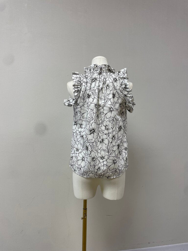 Christy Lynn Floral Ruffle Top