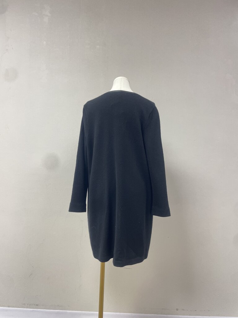 Ralph Lauren Black Label Cashmere Cardigan With Leather Trim