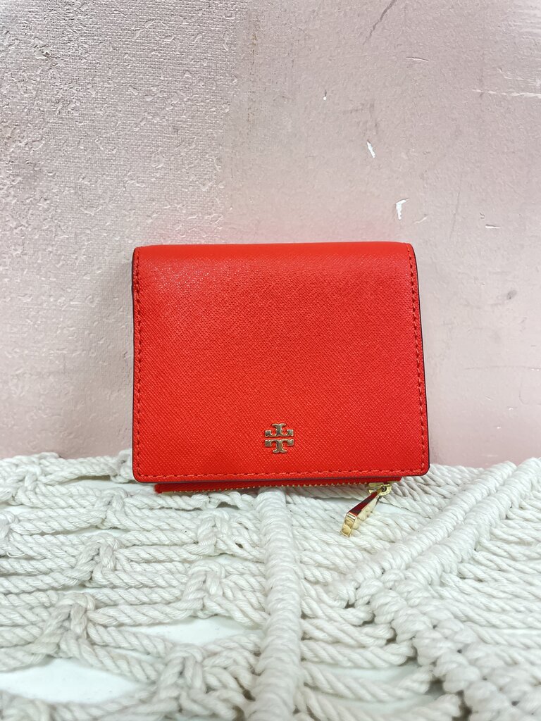 Tory Burch Orange Flap Wallet