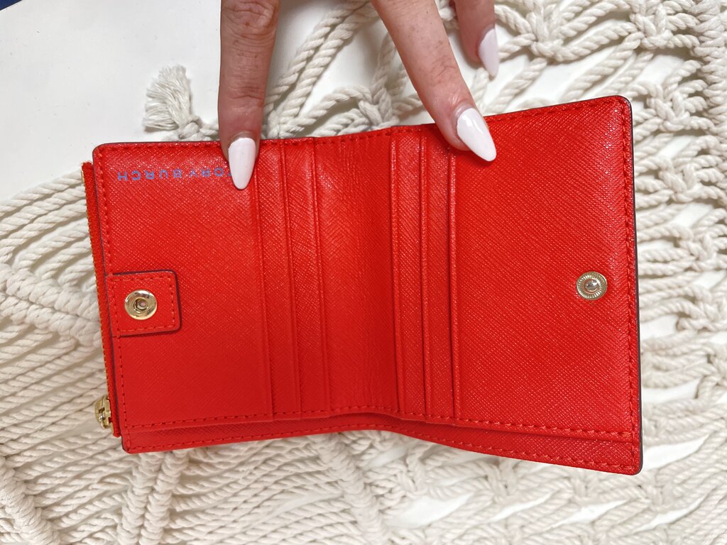 Tory Burch Orange Flap Wallet