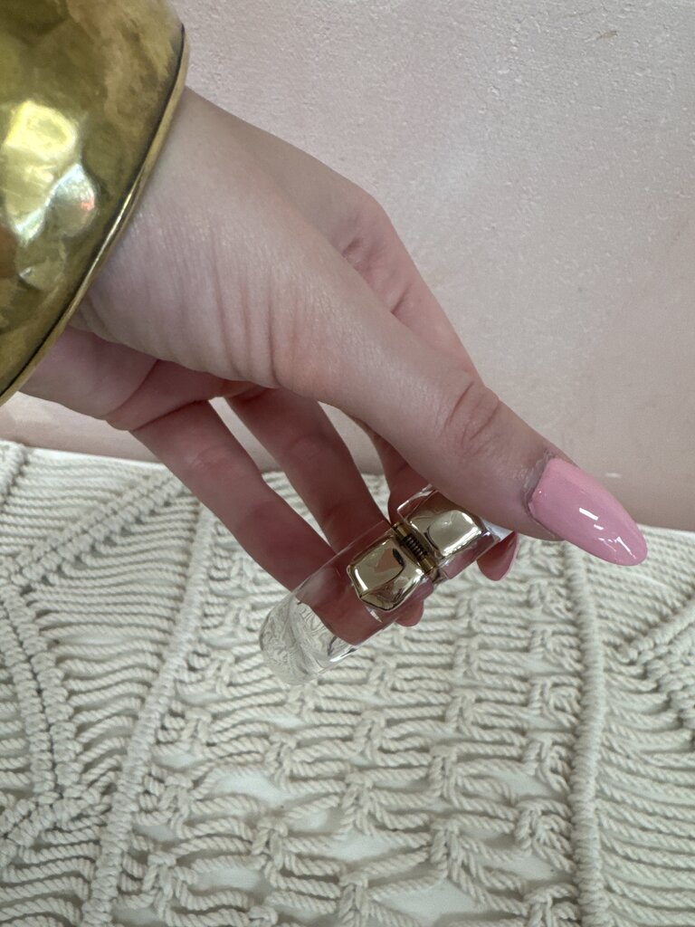 Alexis Bittar Clear Hinge Bangle