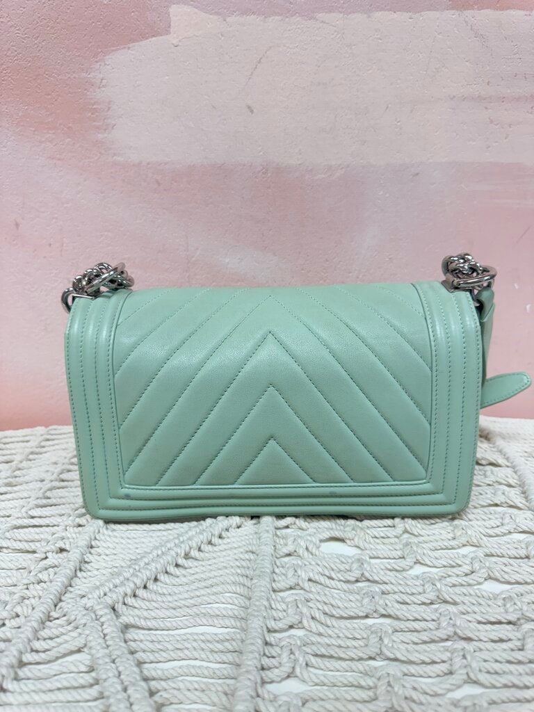 Chanel Medium Chevron Boy Bag (As Is)