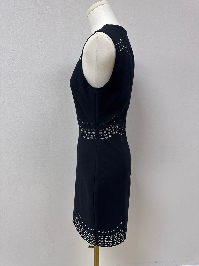 Elizabeth and James Black Laser Cut Dress