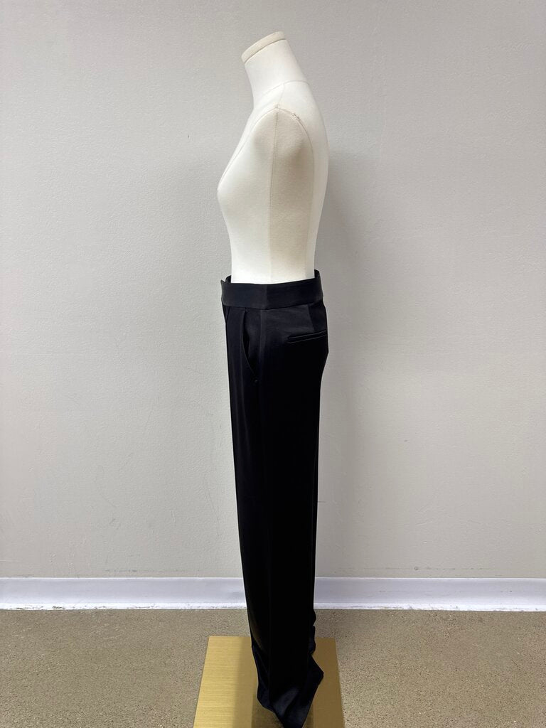 alice + olivia Black Satin Trouser NWT