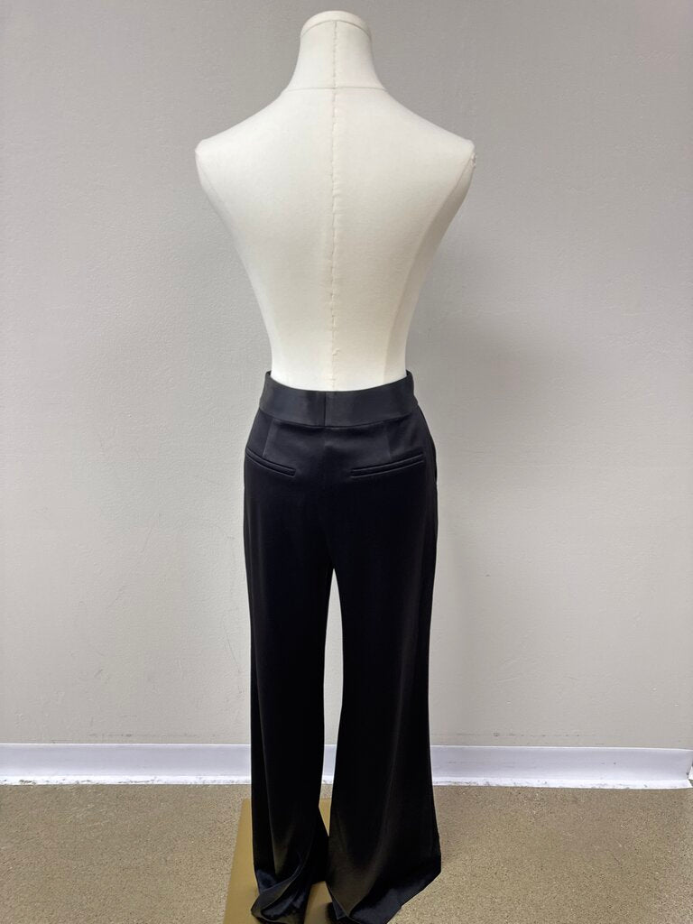 alice + olivia Black Satin Trouser NWT