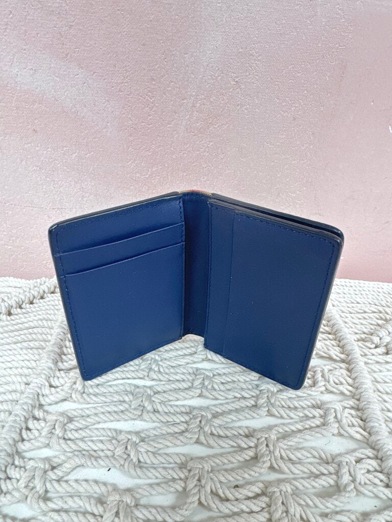 Burberry Blue and Nova Check BiFold Pocket Organizer