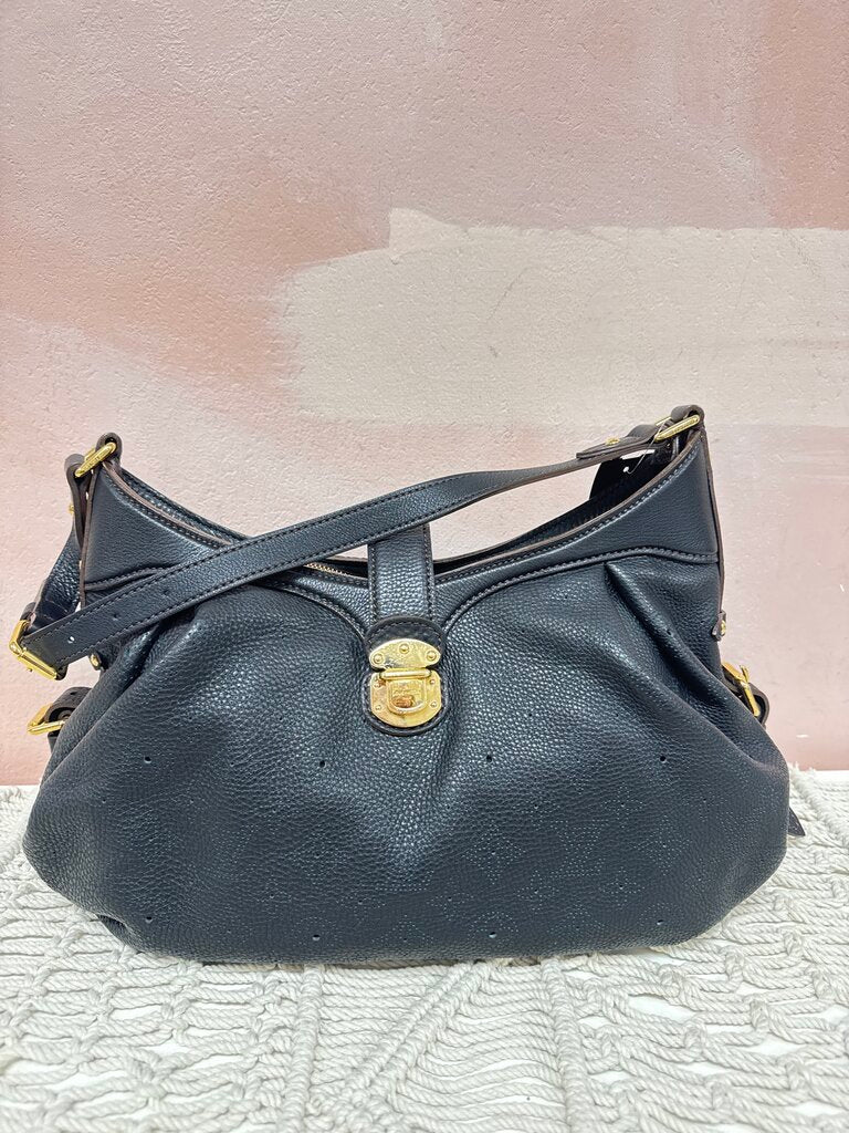 Louis Vuitton Black Mahina Hobo '08