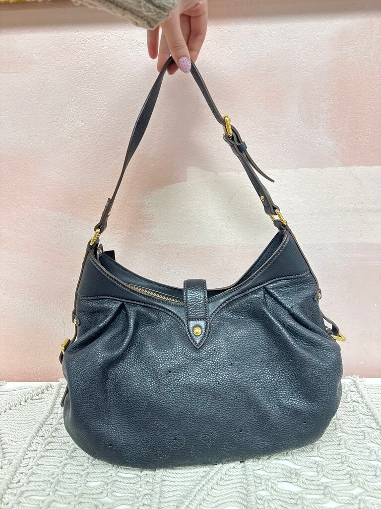 Louis Vuitton Black Mahina Hobo '08
