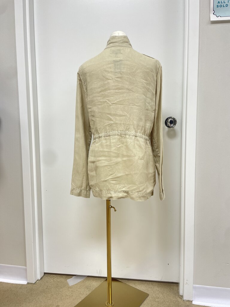 Michael Stars Tan Linen Camp Jacket
