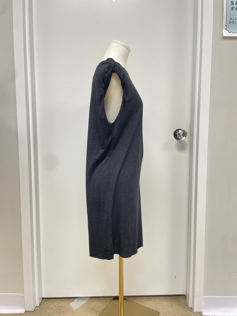 AllSaints Black Marled Tee Dress