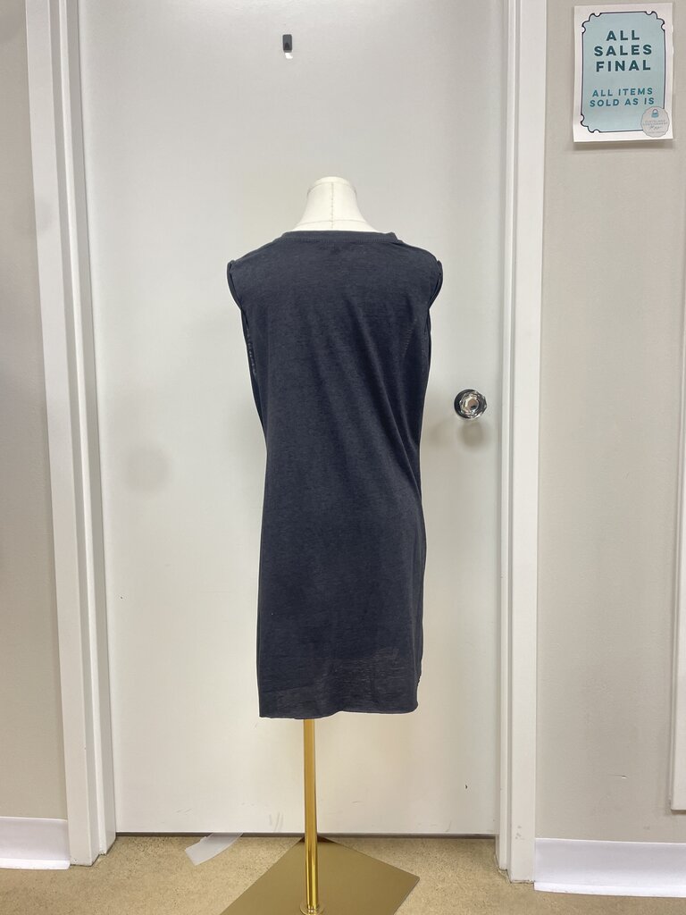 AllSaints Black Marled Tee Dress