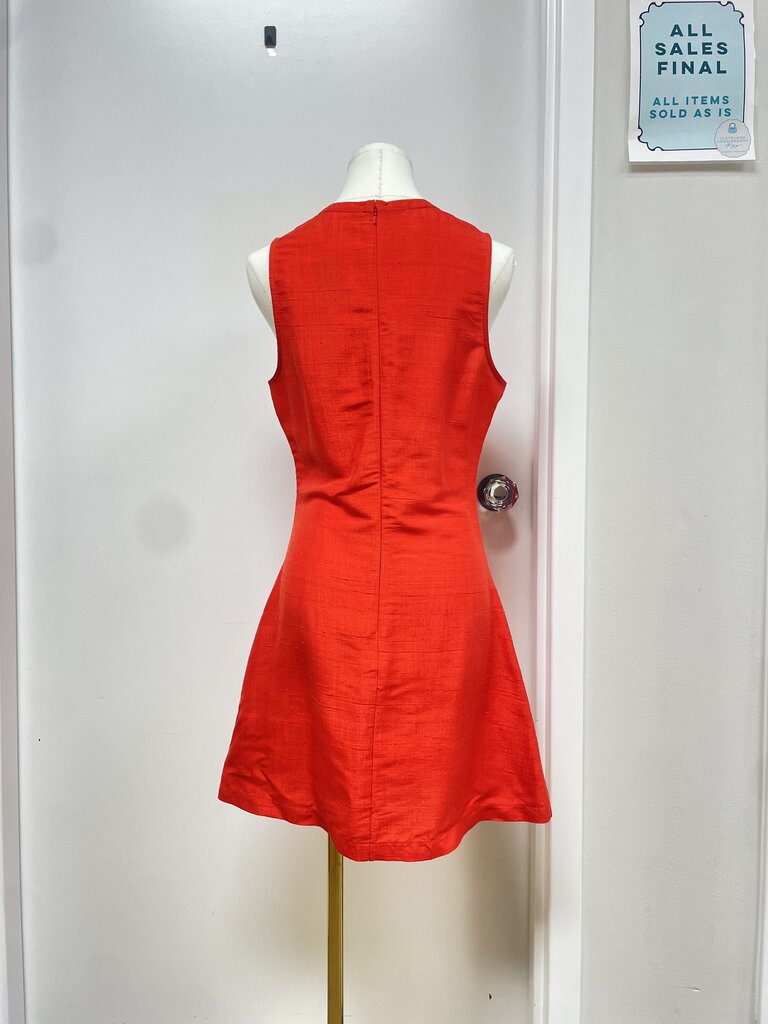Julia Amory Red Silk Sheath Dress