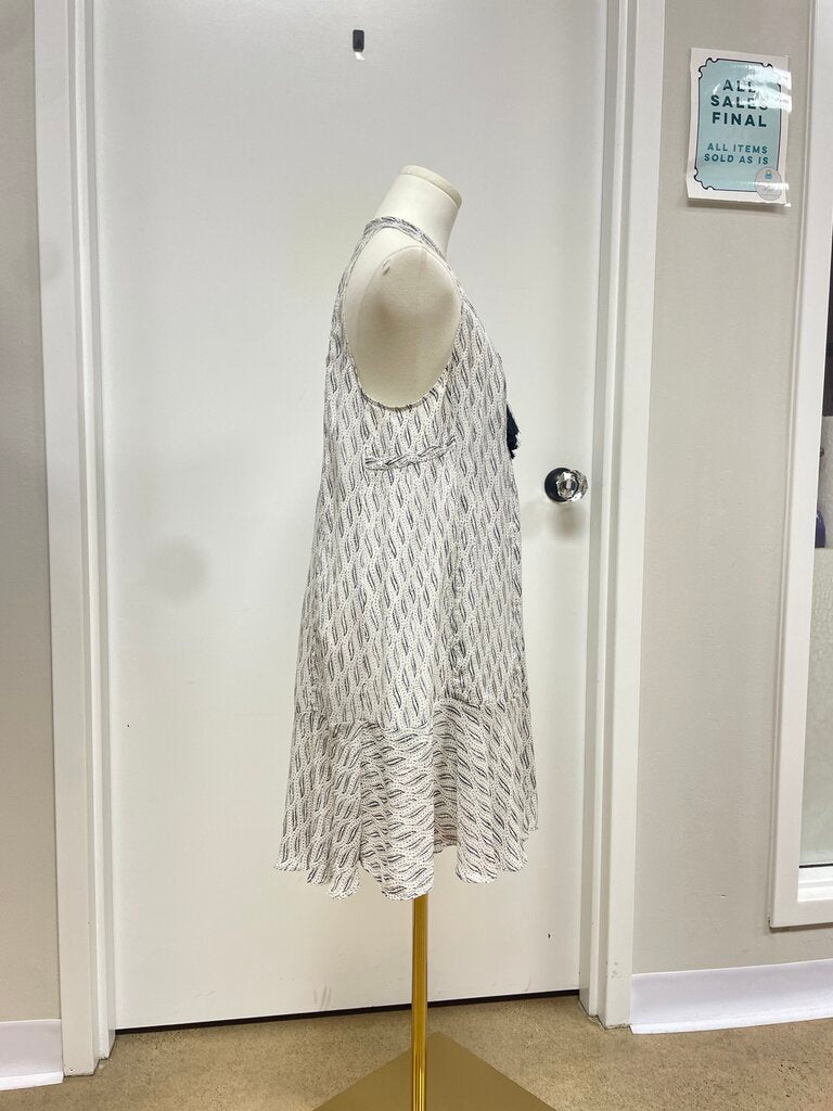 A.L.C. Black and White Tie Front Dress