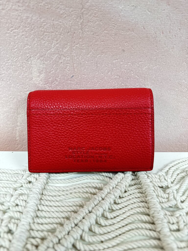 Marc Jacobs Red Pebbled Leather Wallet