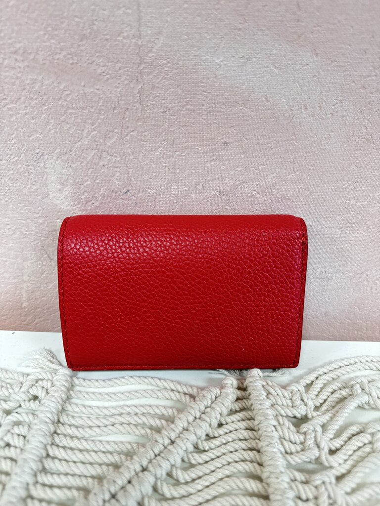 Marc Jacobs Red Pebbled Leather Wallet