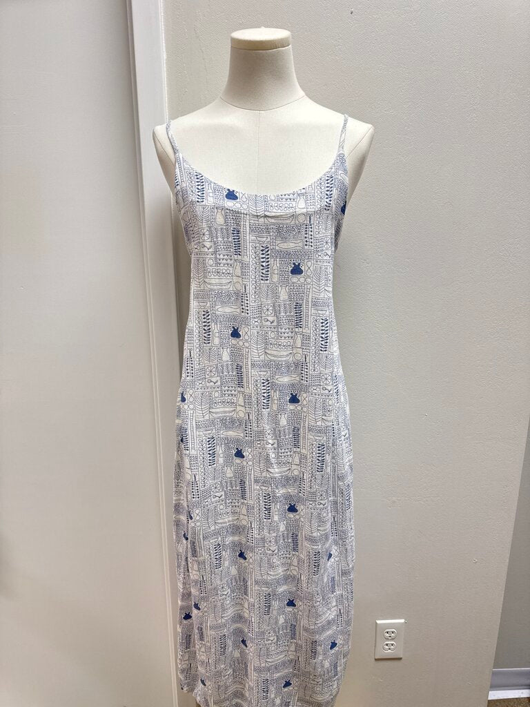Splendid Blue Printed Tank Sundress
