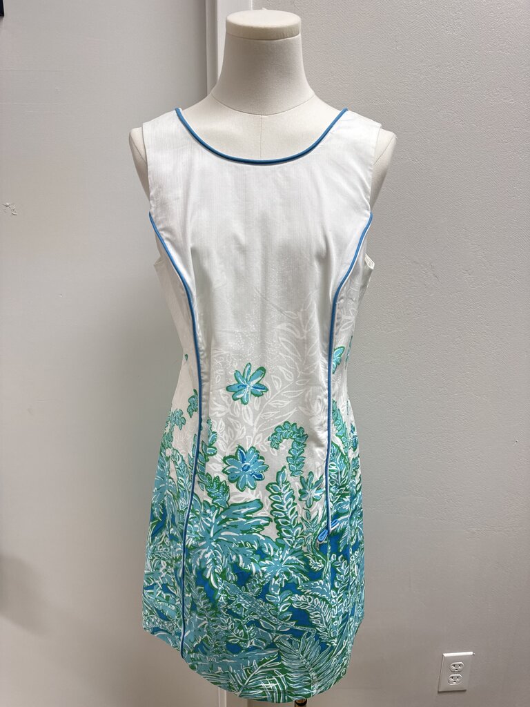 Lilly Pulitzer Blue Green Printed Tank Dress