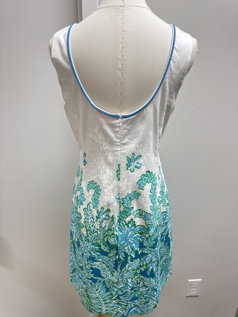 Lilly Pulitzer Blue Green Printed Tank Dress