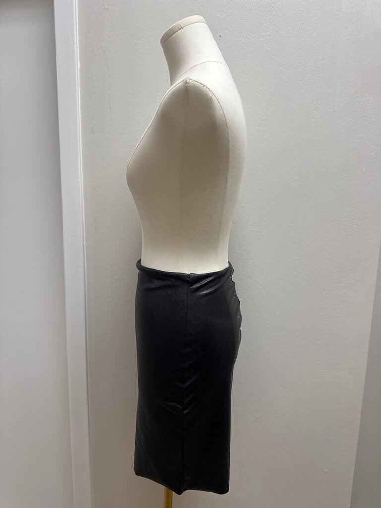 Commando Black Faux Leather Mini Skirt