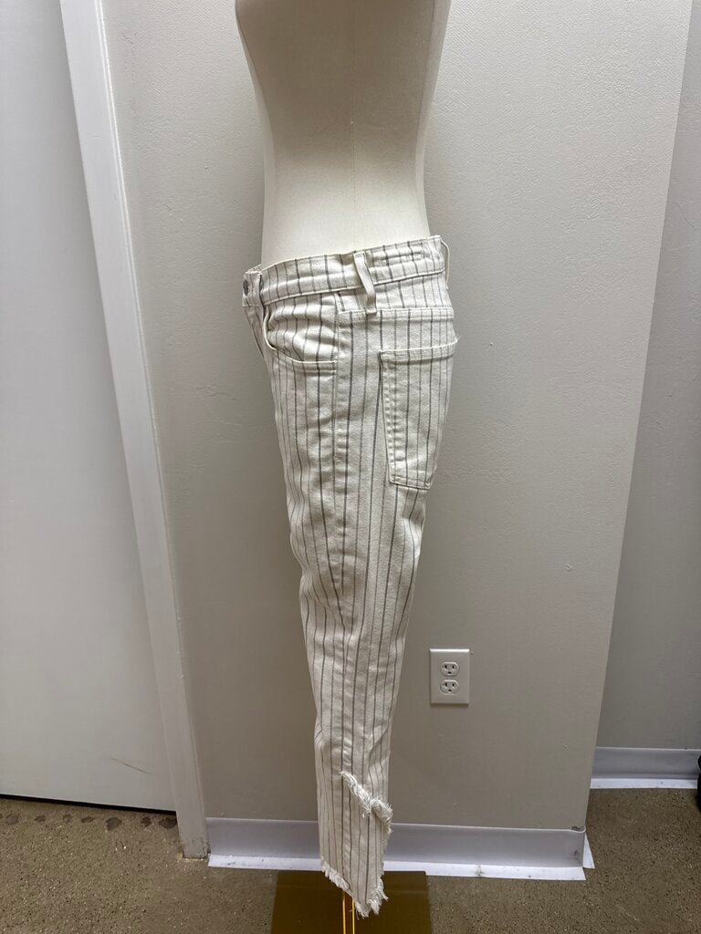 Citizens of Humanity Black and White Striped Jean