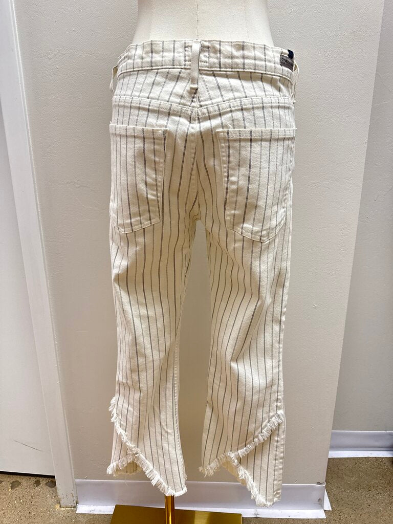 Citizens of Humanity Black and White Striped Jean