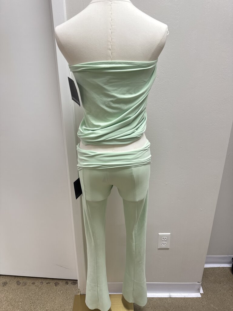 Norma Kamali Seafoam Pant Set NWT