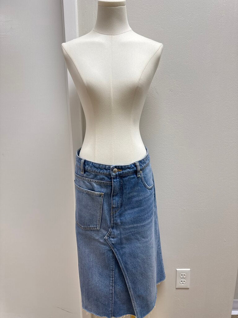 Tory Burch Denim Midi Skirt
