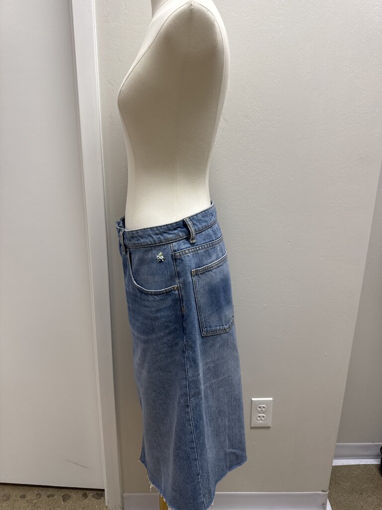 Tory Burch Denim Midi Skirt