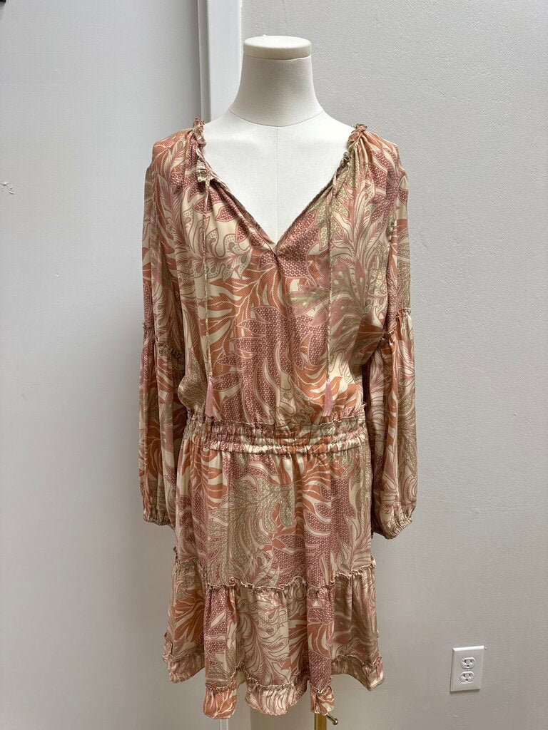 Natalie Martin Mauve Floral Midi Dress NWT