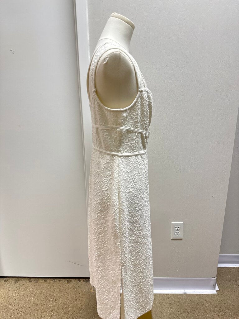 Anthropologie Ivory Knit Bustier Dress NWT