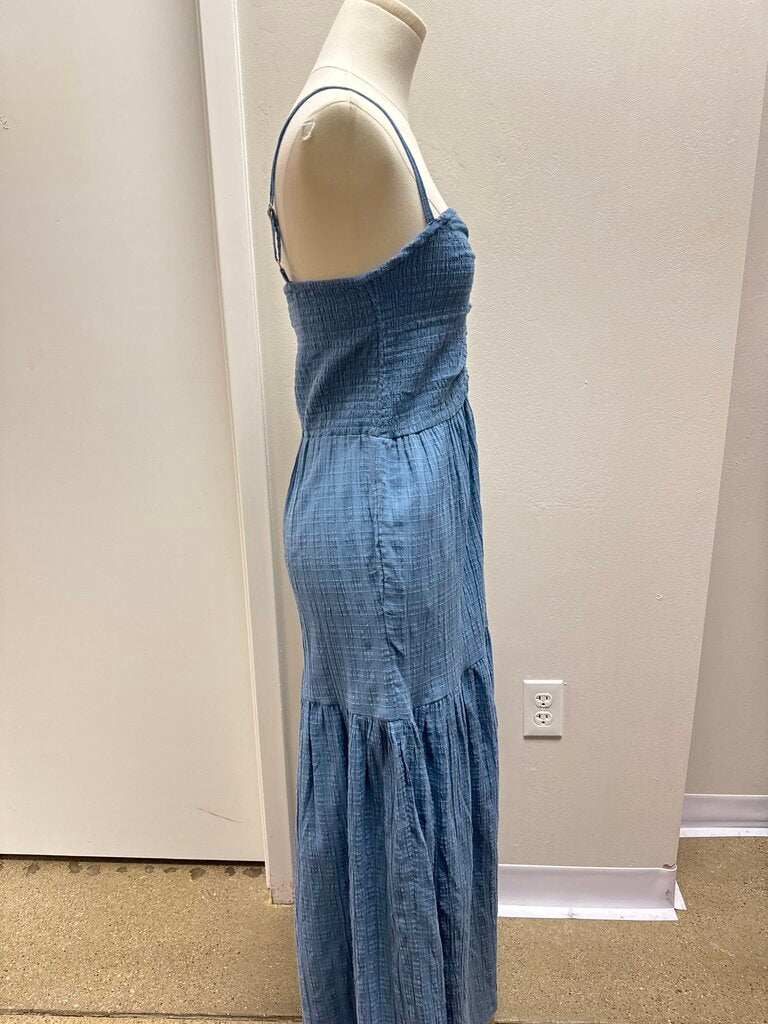 L Space Blue Smocked Sundress NWT