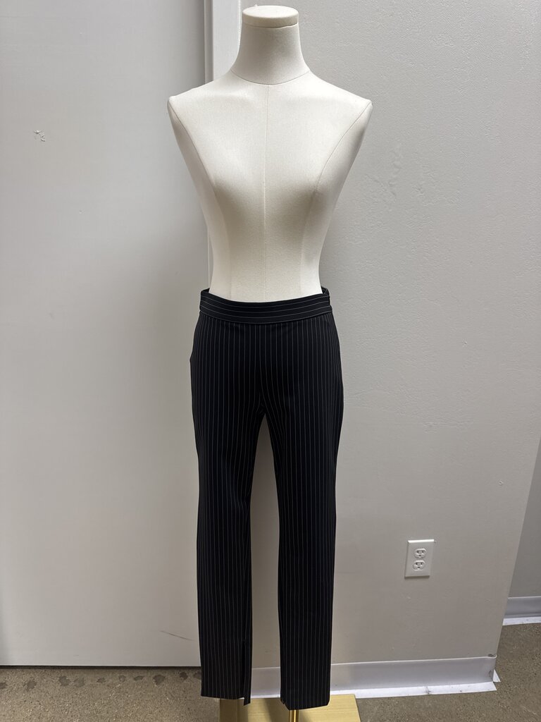 Theory Black Pinstripe Pant NWT