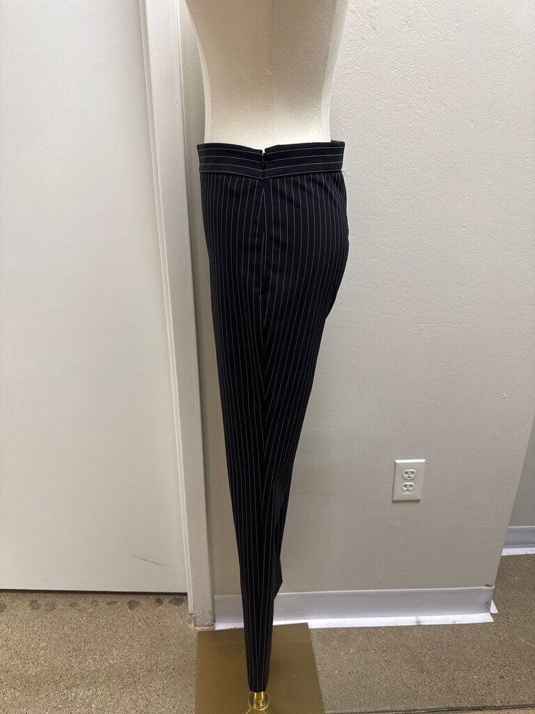 Theory Black Pinstripe Pant NWT