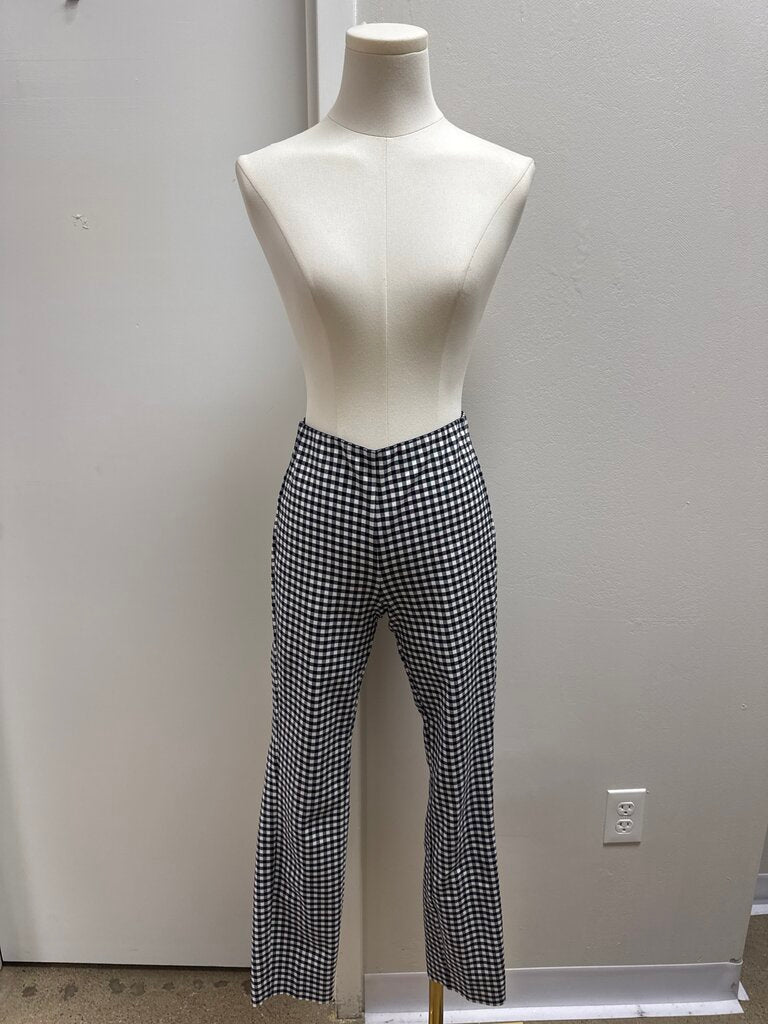 rag & bone Blue and White Gingham Skinny Pant